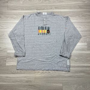 Vintage Shirt Mens Large Gray Fubu Fat Albert Yunkyard Gang Cartoon 90s Henley